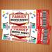 Editable Family Movie Night Ticket and Flyer Bundle Template